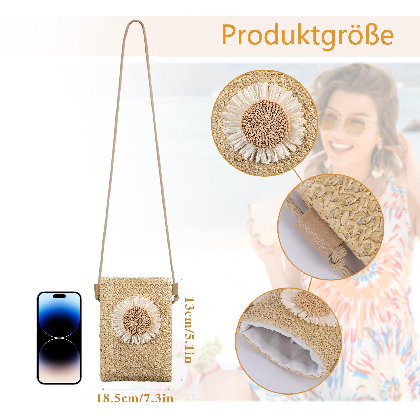 Coonoor Umhängetasche Damen Handytasche,Crossbody Strand Tasche günstig online kaufen