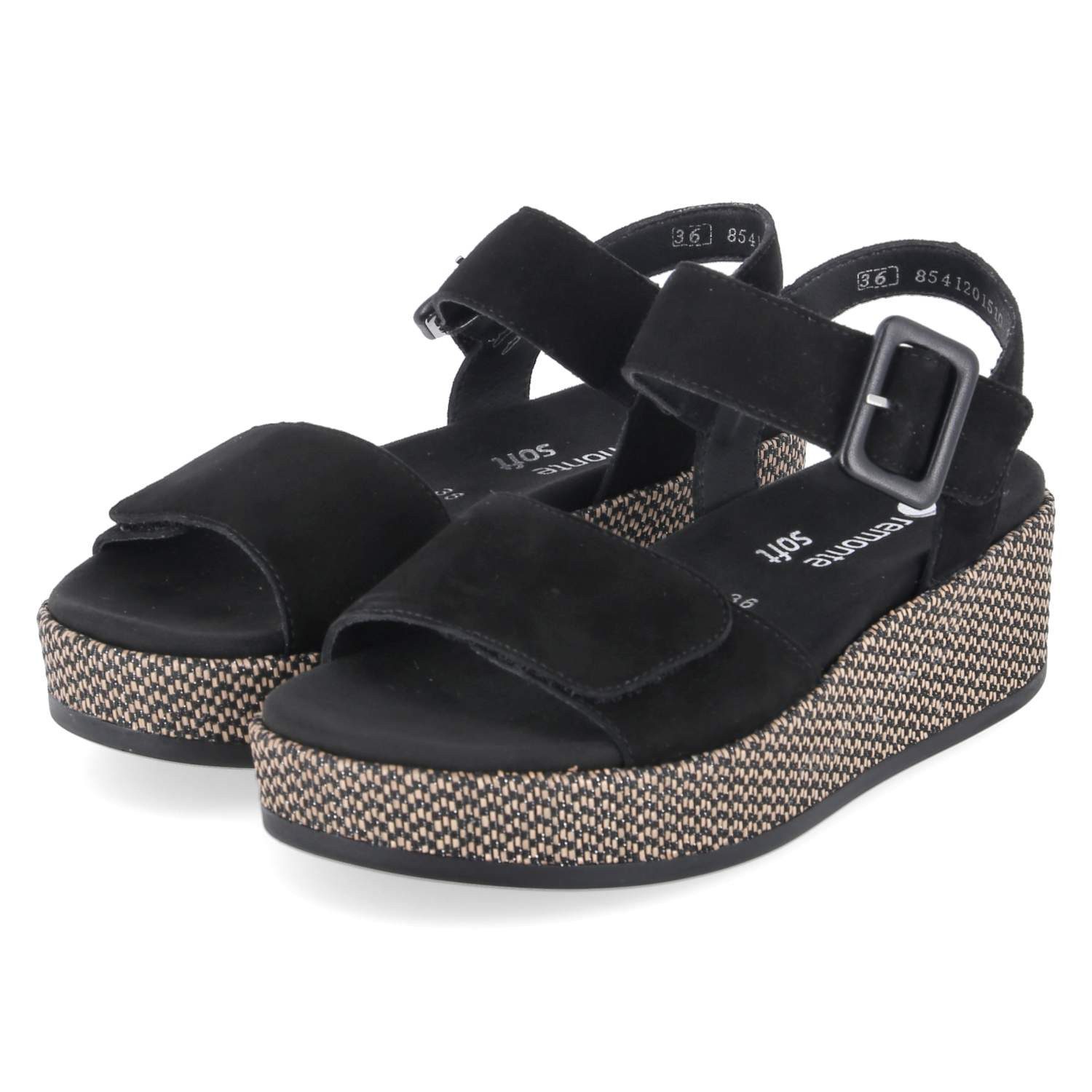 Remonte Remonte D1N54-01 Damen Rauleder black Sandalette