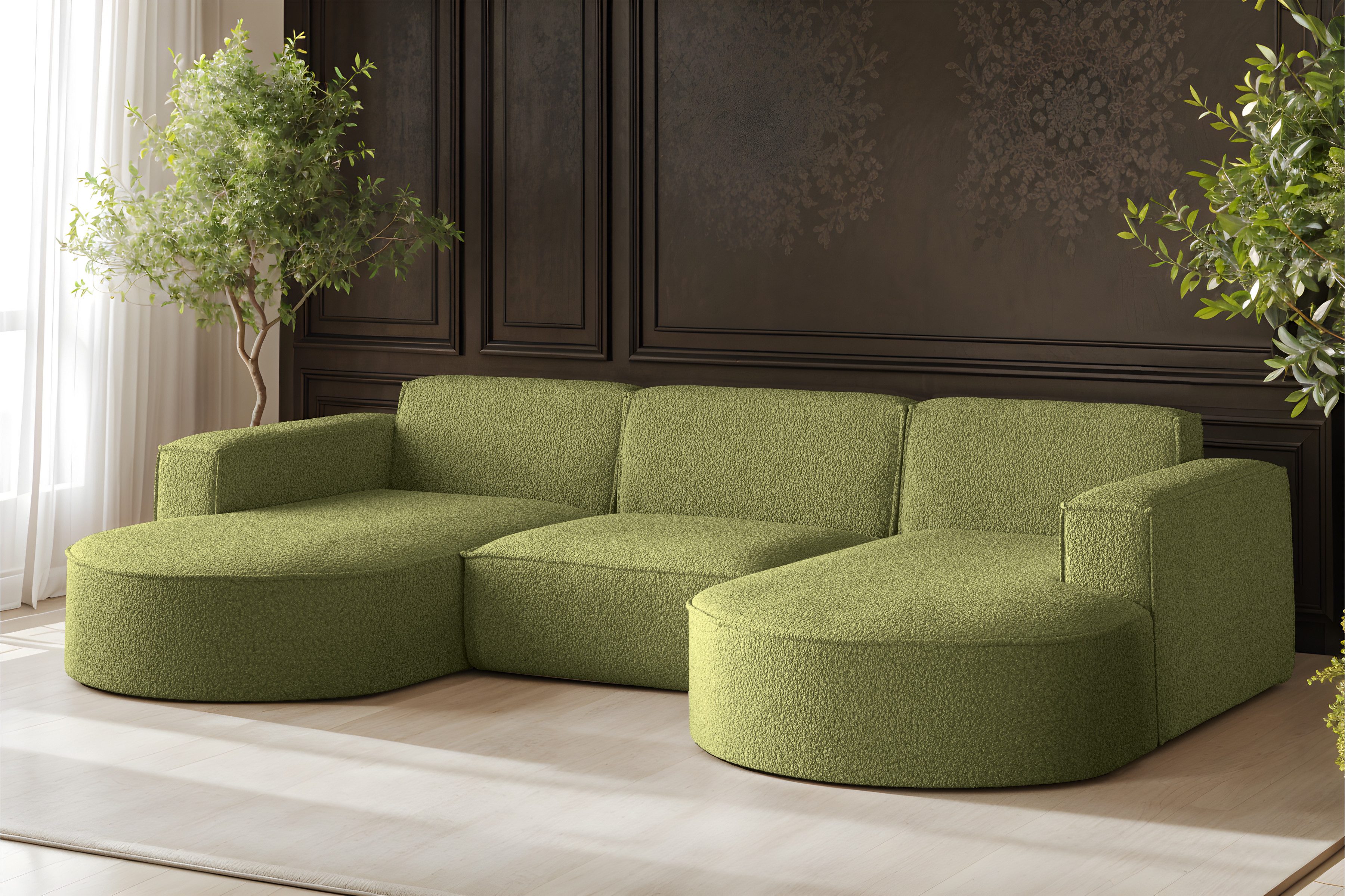 Kaiser Möbel Ecksofa Sofa U form, günstig online kaufen
