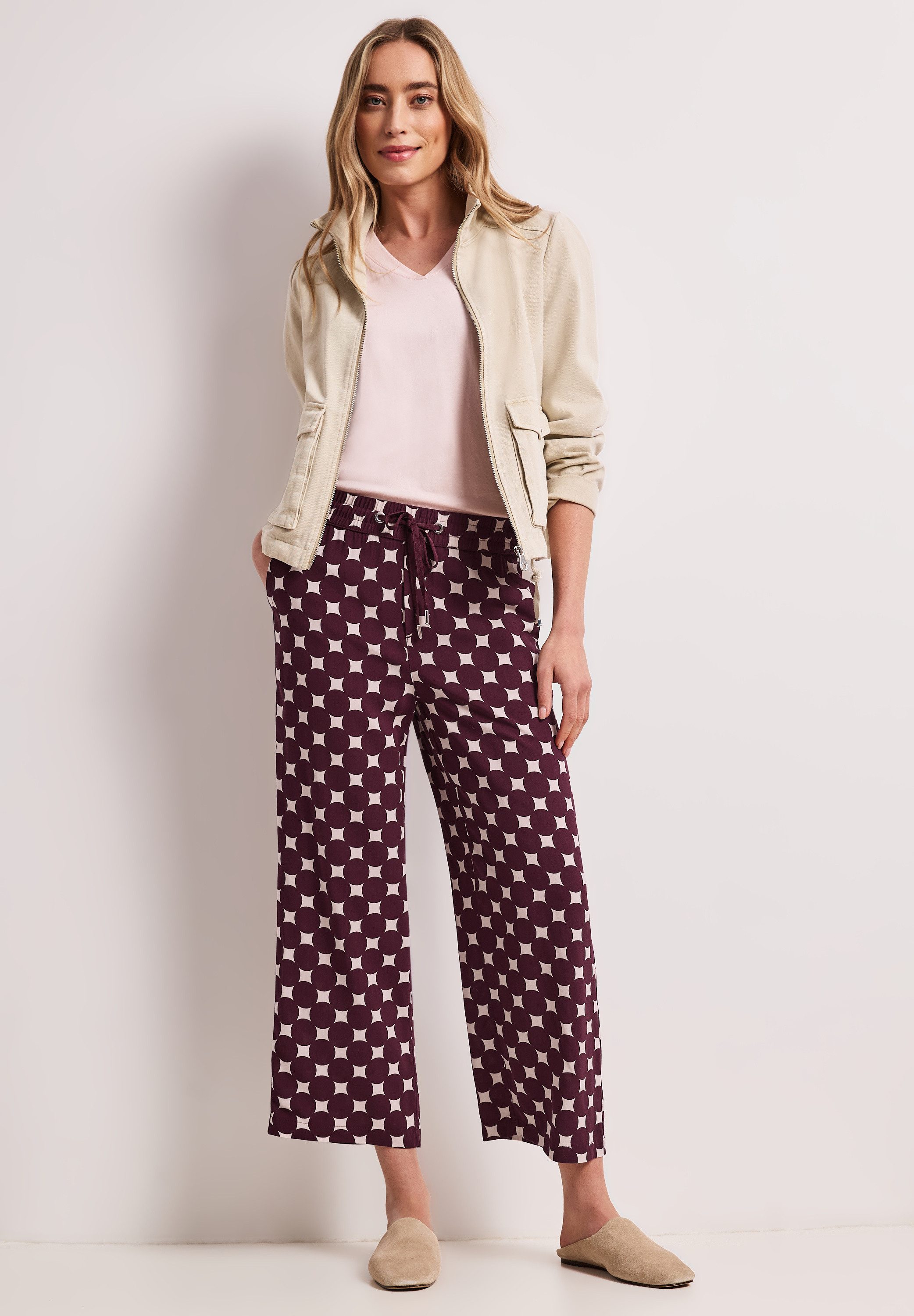 STREET ONE Stoffhose High Waist