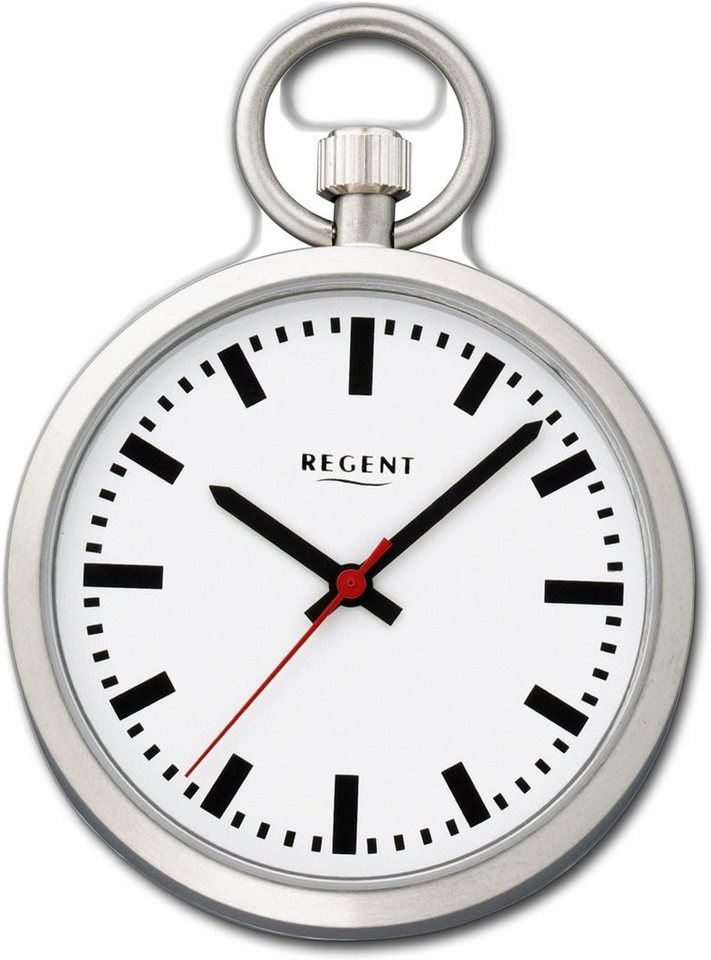 Regent Taschenuhr Regent Damen Herren Taschenuhr P-41, (Analoguhr),  Herrenuhr, rundes Gehäuse, groß (ca. 43mm), Elegant-Style