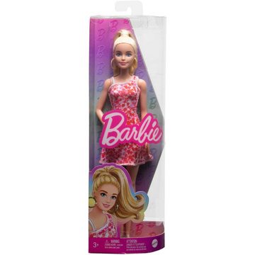 Mattel® Babypuppe Barbie Fashionistas-Puppe mit blondem Pferdeschwanz und Blumenkleid