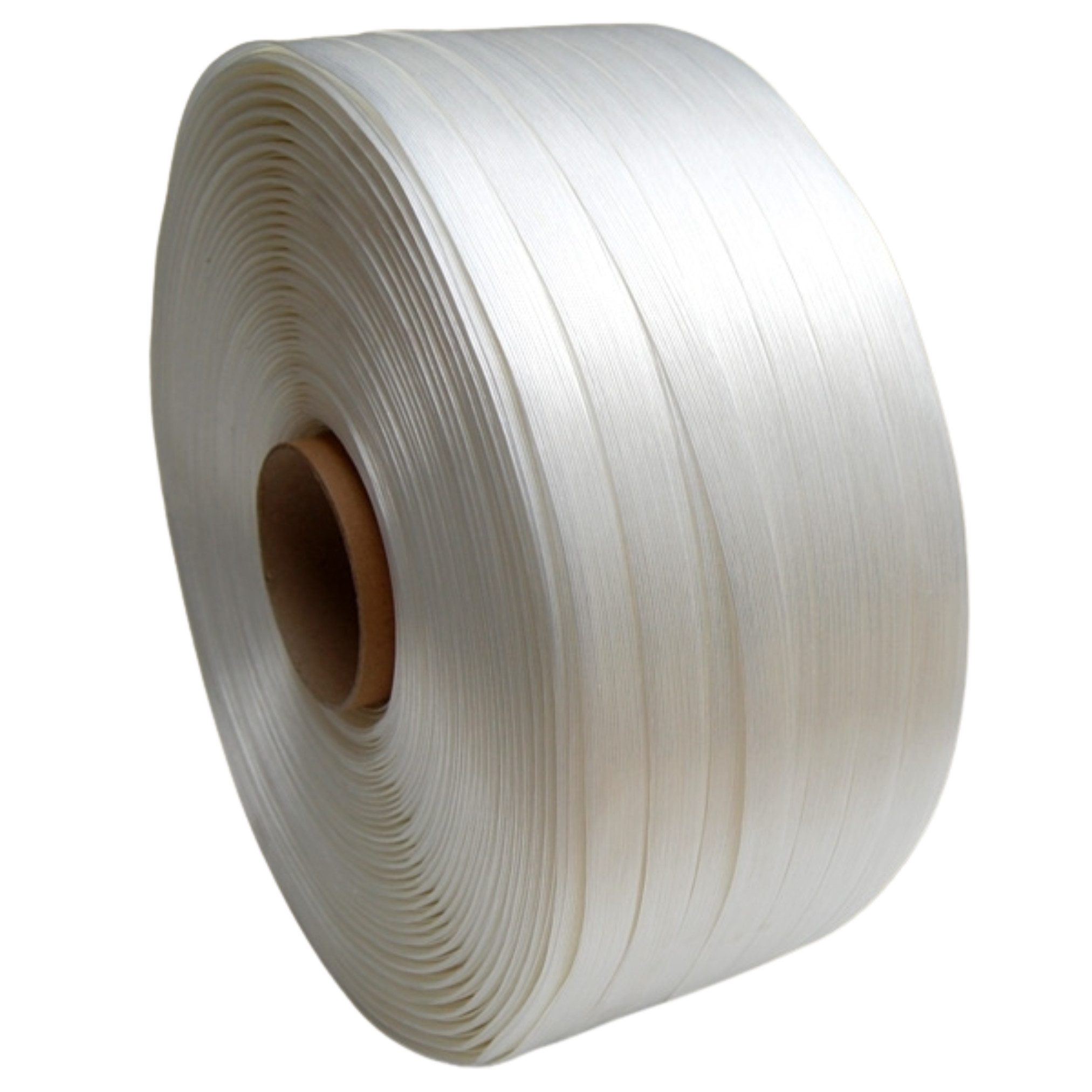 Packen24 GmbH Klemmen PET-Textil-Umreifungsband weiß 850 m, (1-St)