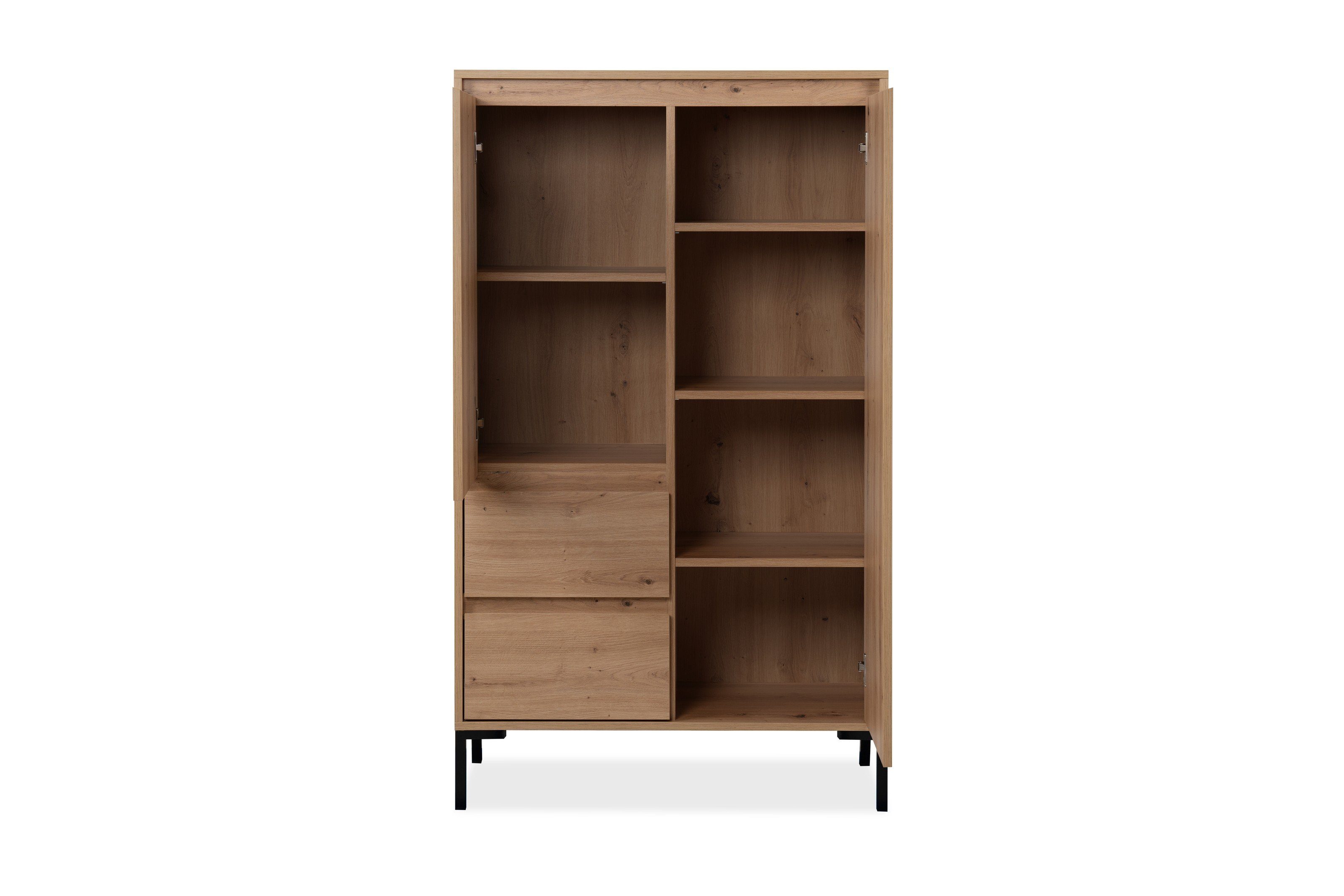 freiraum Highboard Korsika (BxHxT: 81x139x40 cm), in Dekor Artisan Oak