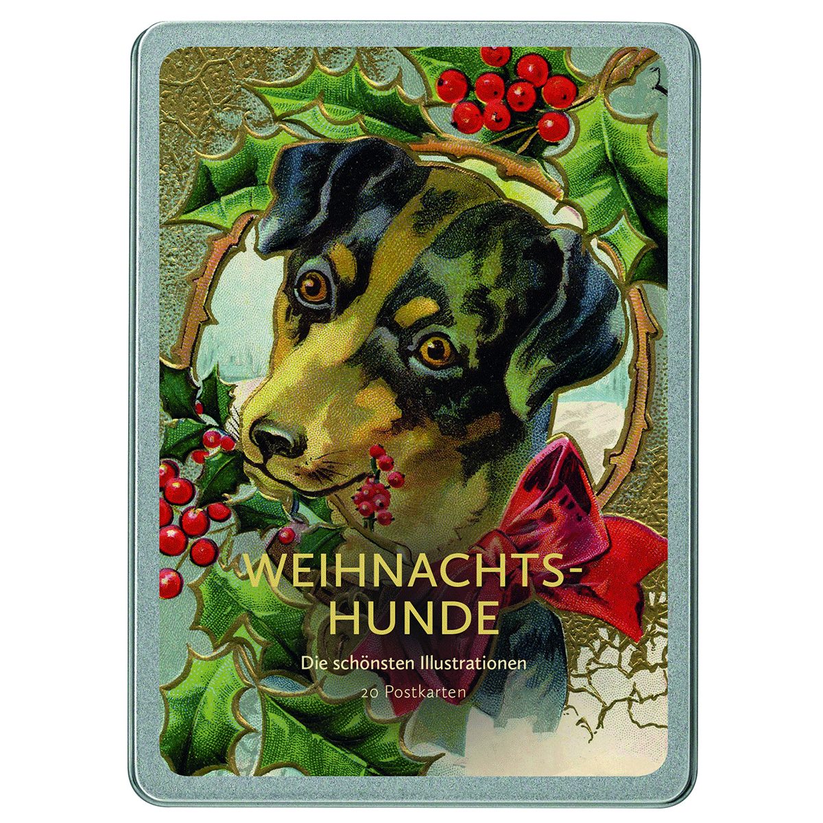 Postkarte Weihnachtshunde: Die schönsten Illustrationen