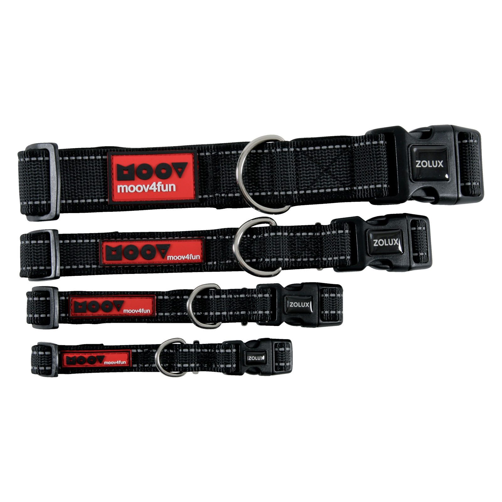 Zolux Hunde-Halsband ZOLUX Halsband für Hunde MOOV, schwarz