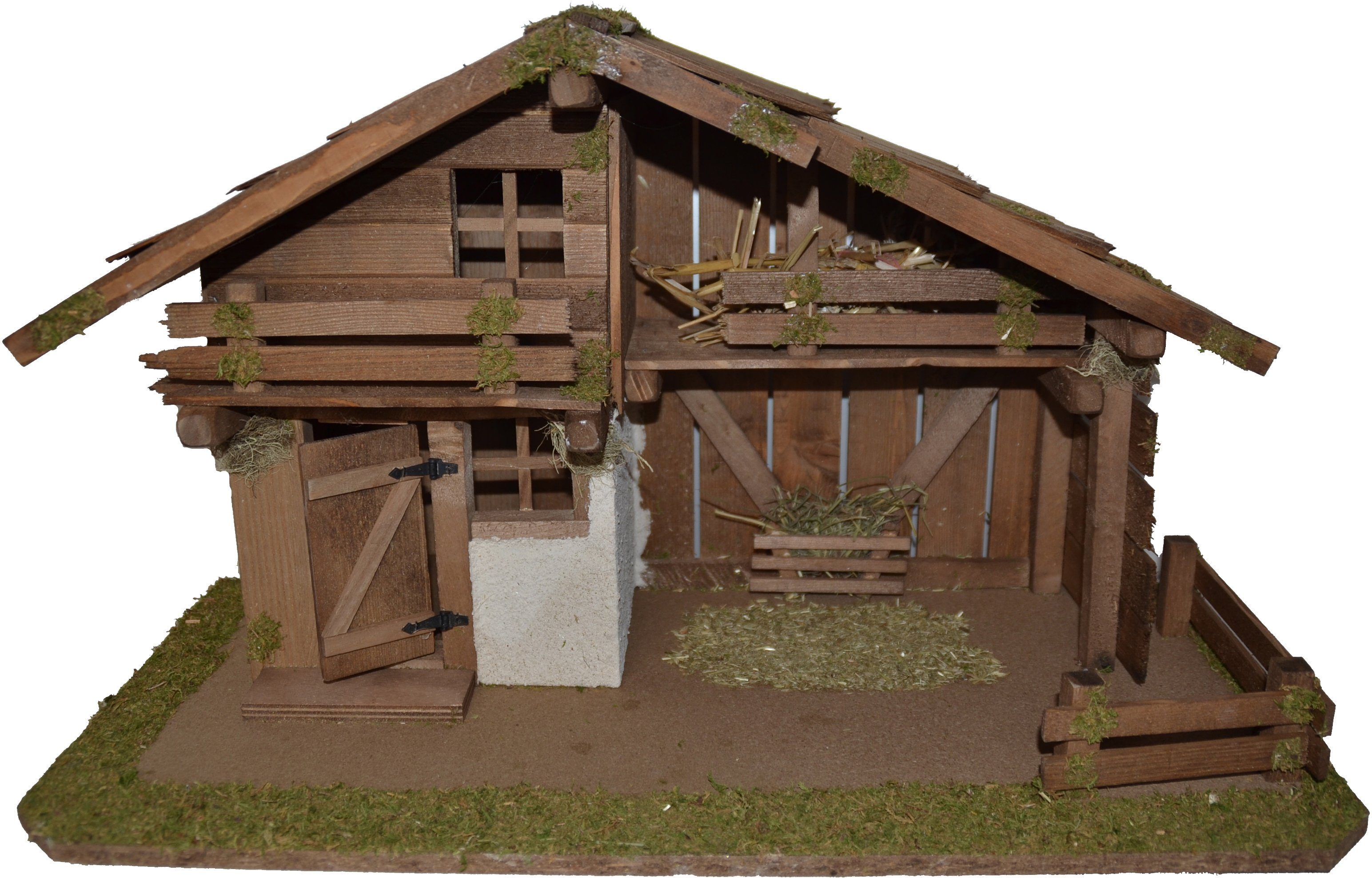 Alfred Kolbe Krippe Weihnachtsdeko (1-tlg), aus Holz, 59,5x30x35 cm, für Fi günstig online kaufen