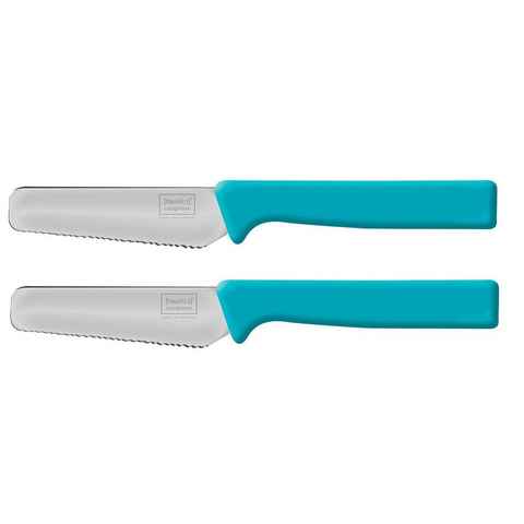 homiez Brotmesser KNIFE, Frühstücksmesser, Brötchenmesser mit Wellenschliff und Soft-Griff