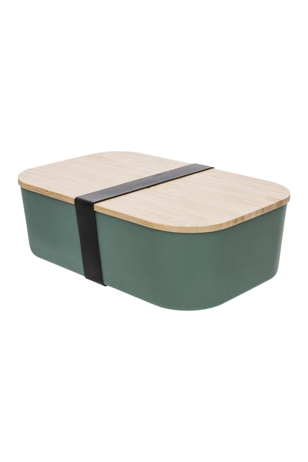 Tranquillo Lunchbox Lunchbox, Bambusdeckel & Gummiband, Lunchbox mit Bambusdeckel