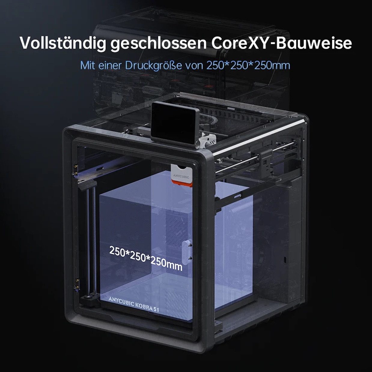 ANYCUBIC 3D-Drucker Anycubic Kobra S1 Combo 3D Drucker mehrfarbig, Kompatibel mit allen gängigen Filamenten