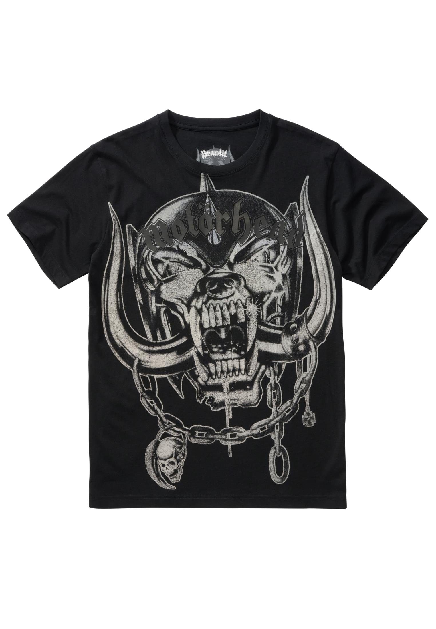 Brandit Kurzarmshirt T-Shirt Baumwollmischung Motörhead Print (1-tlg), Stylisches aus Herren angenehmer Warpig Shirt