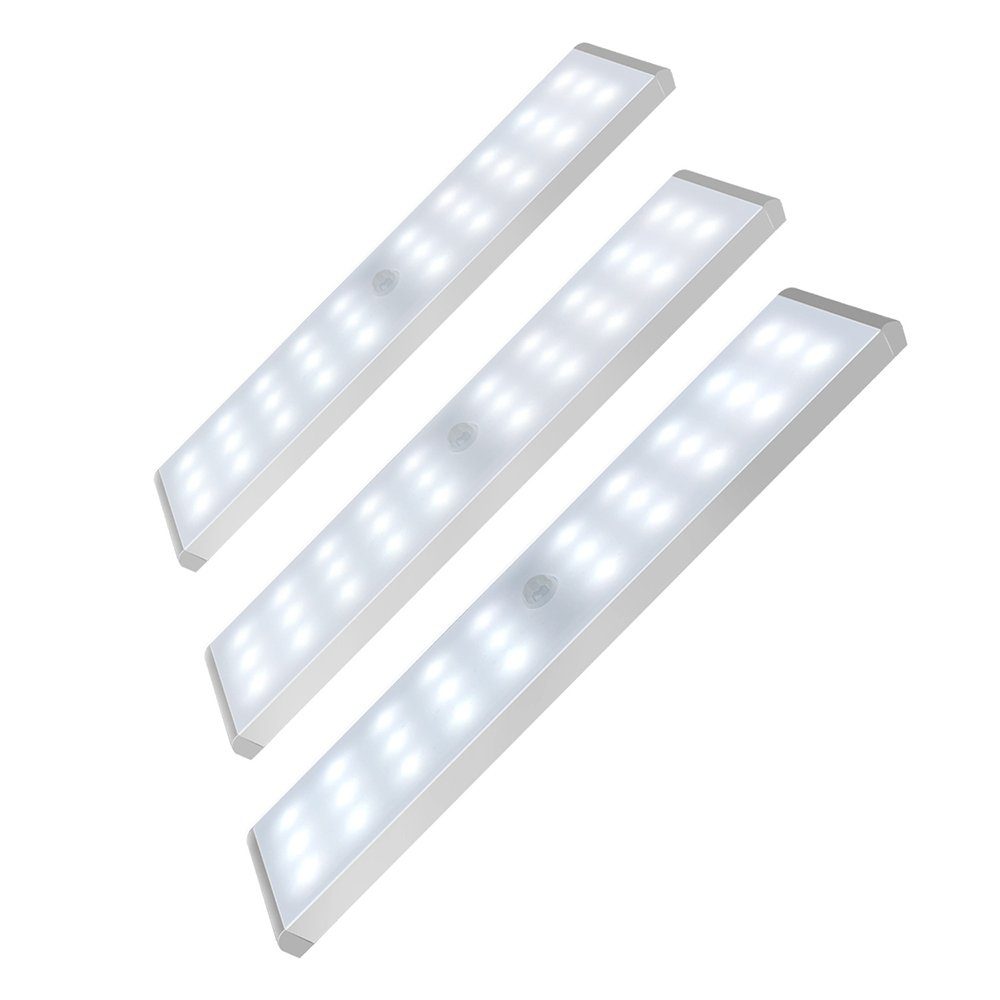 GelldG LED Unterbauleuchte LED Schrankbeleuchtung mit Bewegungsmelder, 30er LED Nachtlicht
