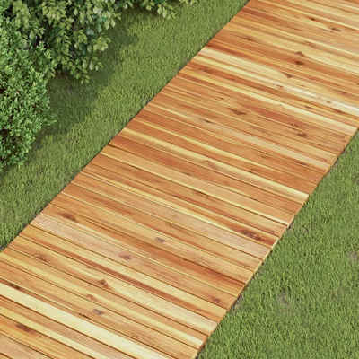 vidaXL Gartenpflege-Set Gartenweg 200x50 cm Massivholz Akazie
