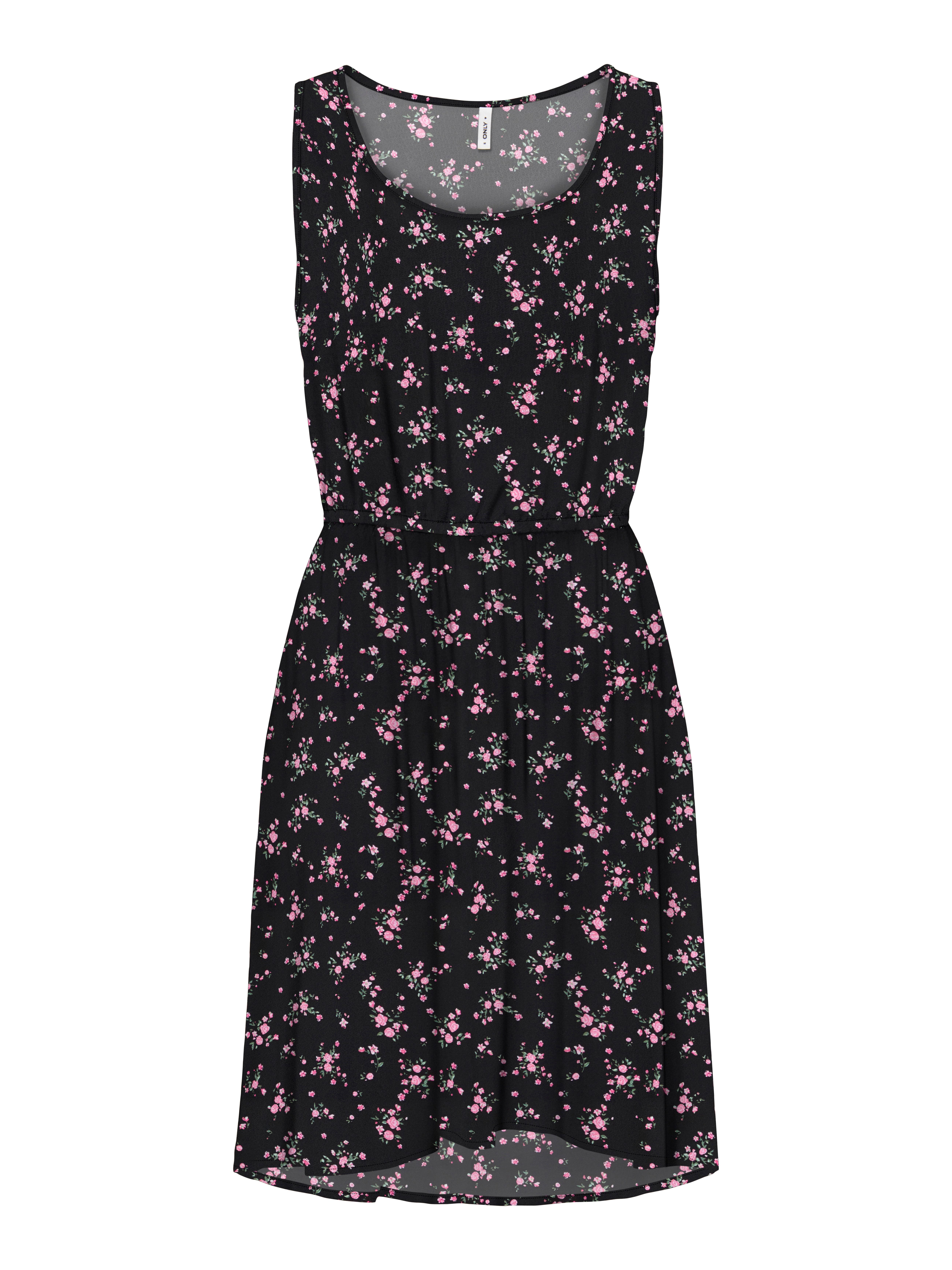 ONLY Sommerkleid ONLNOVA LIFE S/L SARA DRESS Viskose, regular fit, Rundhals