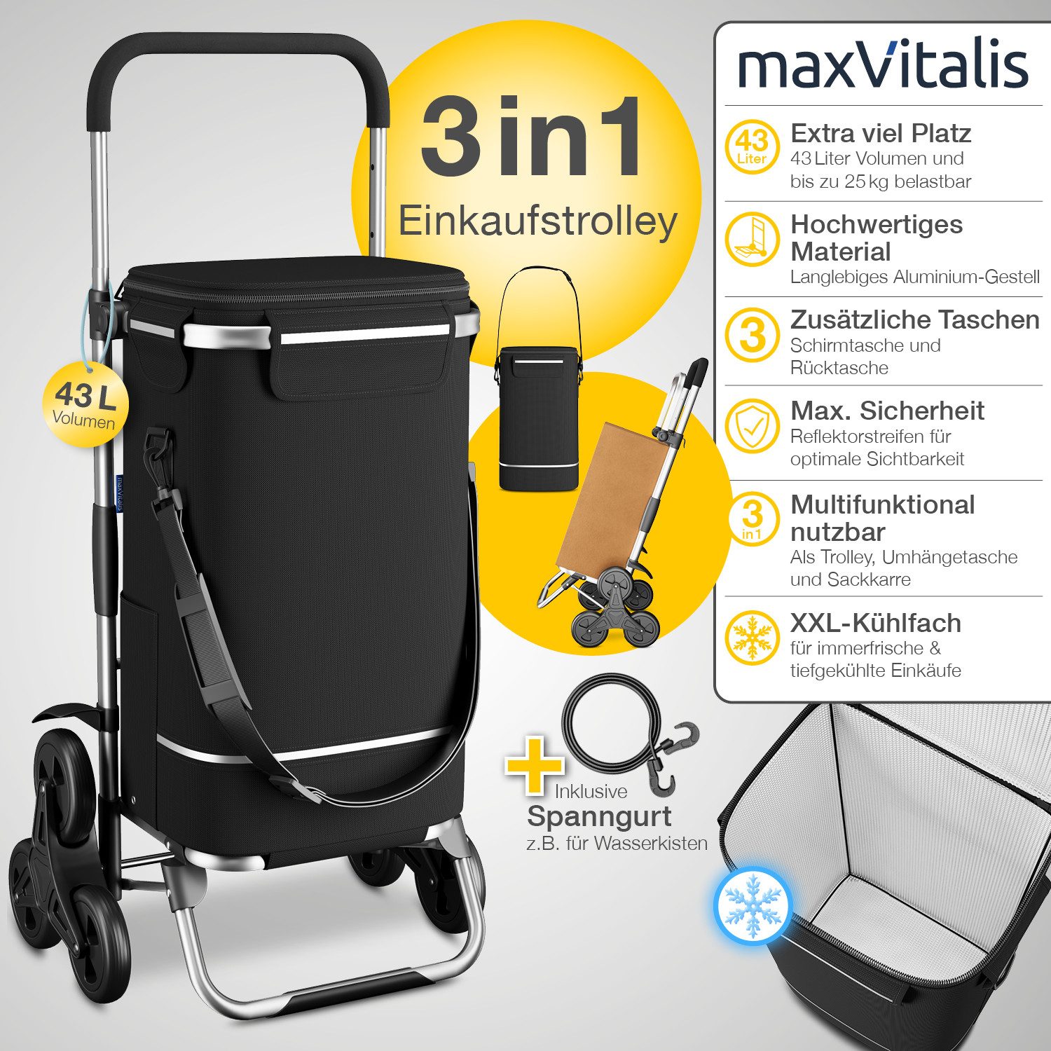 Extra strong shopping trolley sale