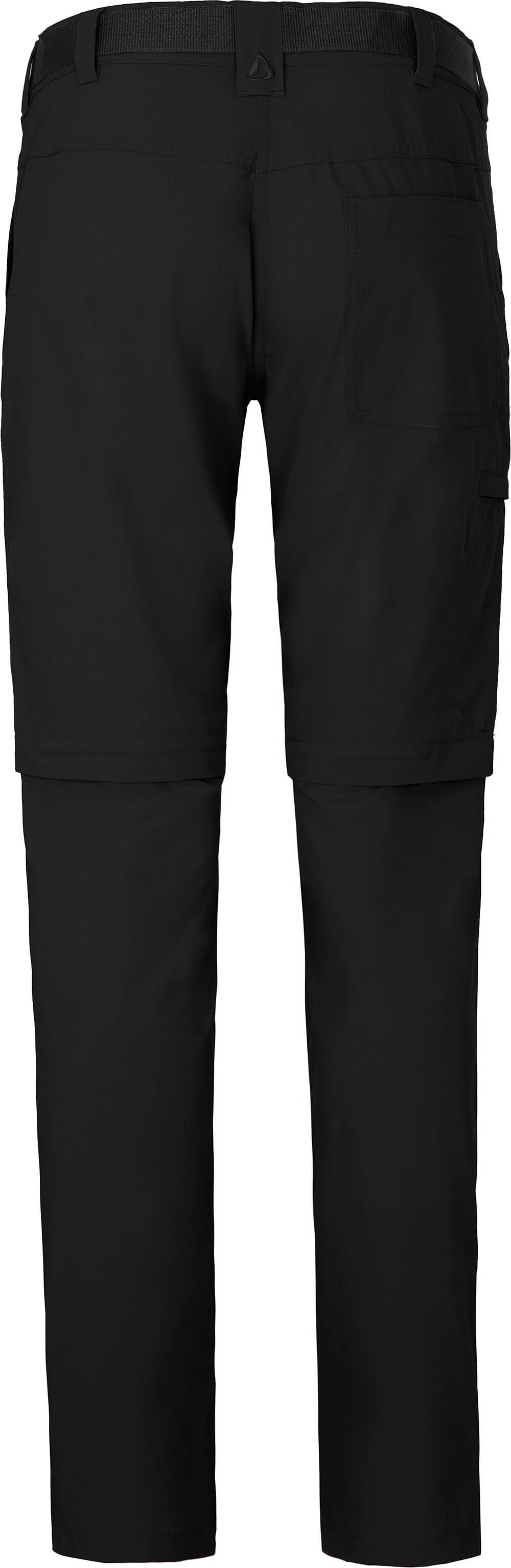 Bergson Outdoorhose BENNETT Zipp-Off (slim) Damen Wanderhose, vielseitig, pflegeleicht, Normalgrößen, schwarz