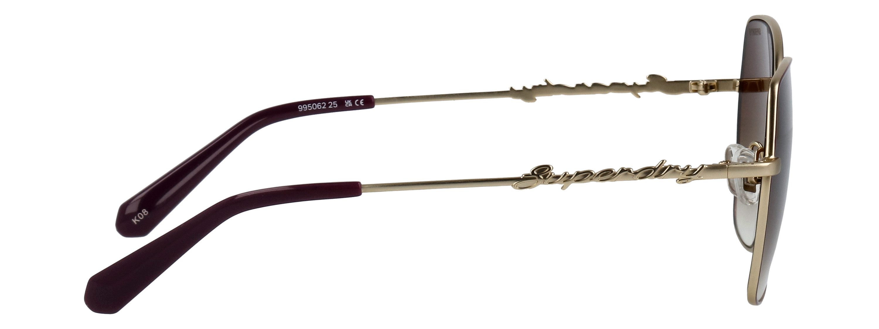 Superdry Sonnenbrille Modell 995062 Form Butterfly, Logoschriftzug auf Bügel, Metallfassung – Bild 5 von 5