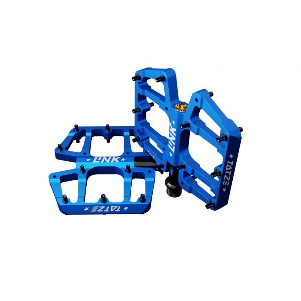 Tatze Plattformpedale Tatze Pedal LINK Titan blau Plattform, 14 Pins je  Seite