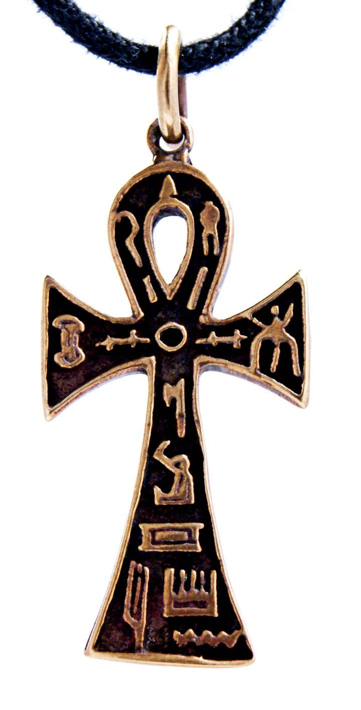 Kettenanhänger Ankh Anch ägyptisches Kreuz Lebenskraft Gotik Bronze