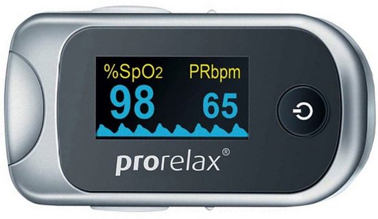 prorelax Pulsoximeter 12021, zur Selbst-Kontrolle der Herz-Frequenz
