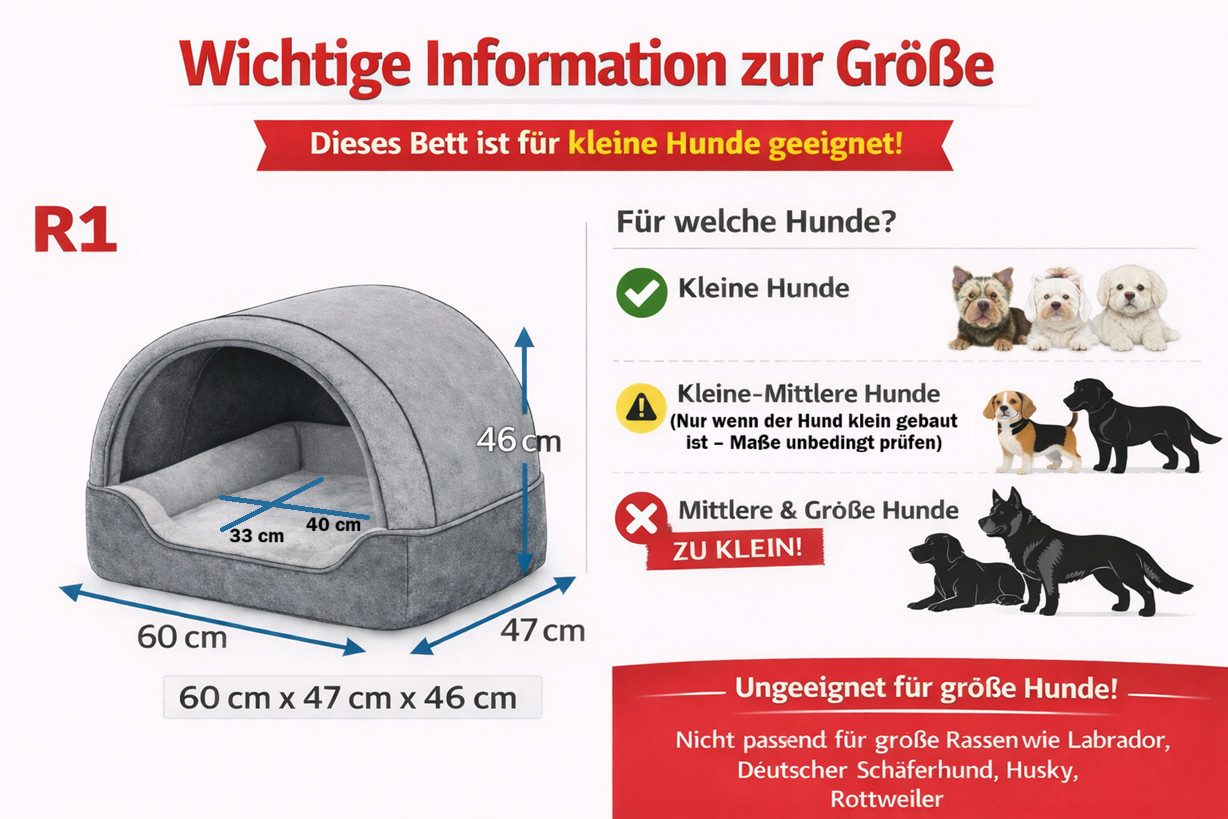 Hobbydog Hundehütte HOBBYDOG Hundehöhle Katzenhöhle Ökoleinen waschbar, Bez günstig online kaufen
