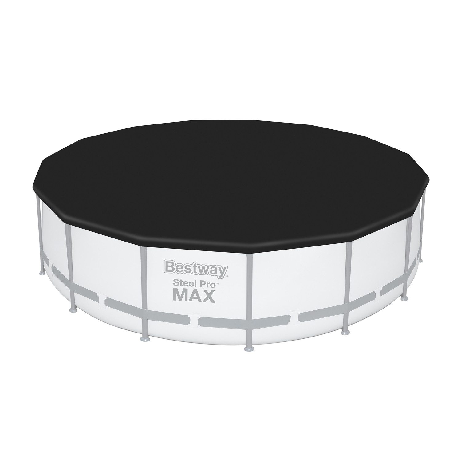 Pool-Abdeckplane Ø 470 cm (Packung, 1-St), schwarz, rund