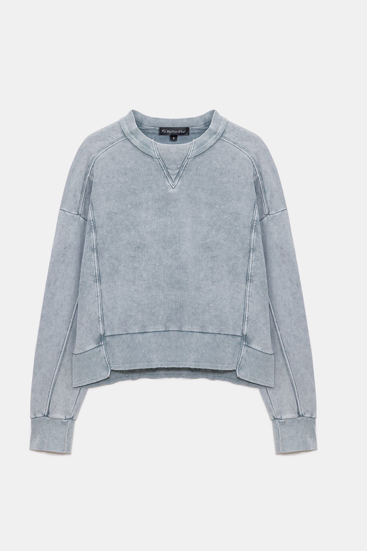 Kapuzensweatshirt Sweatshirt mit Rundhalsausschnitt