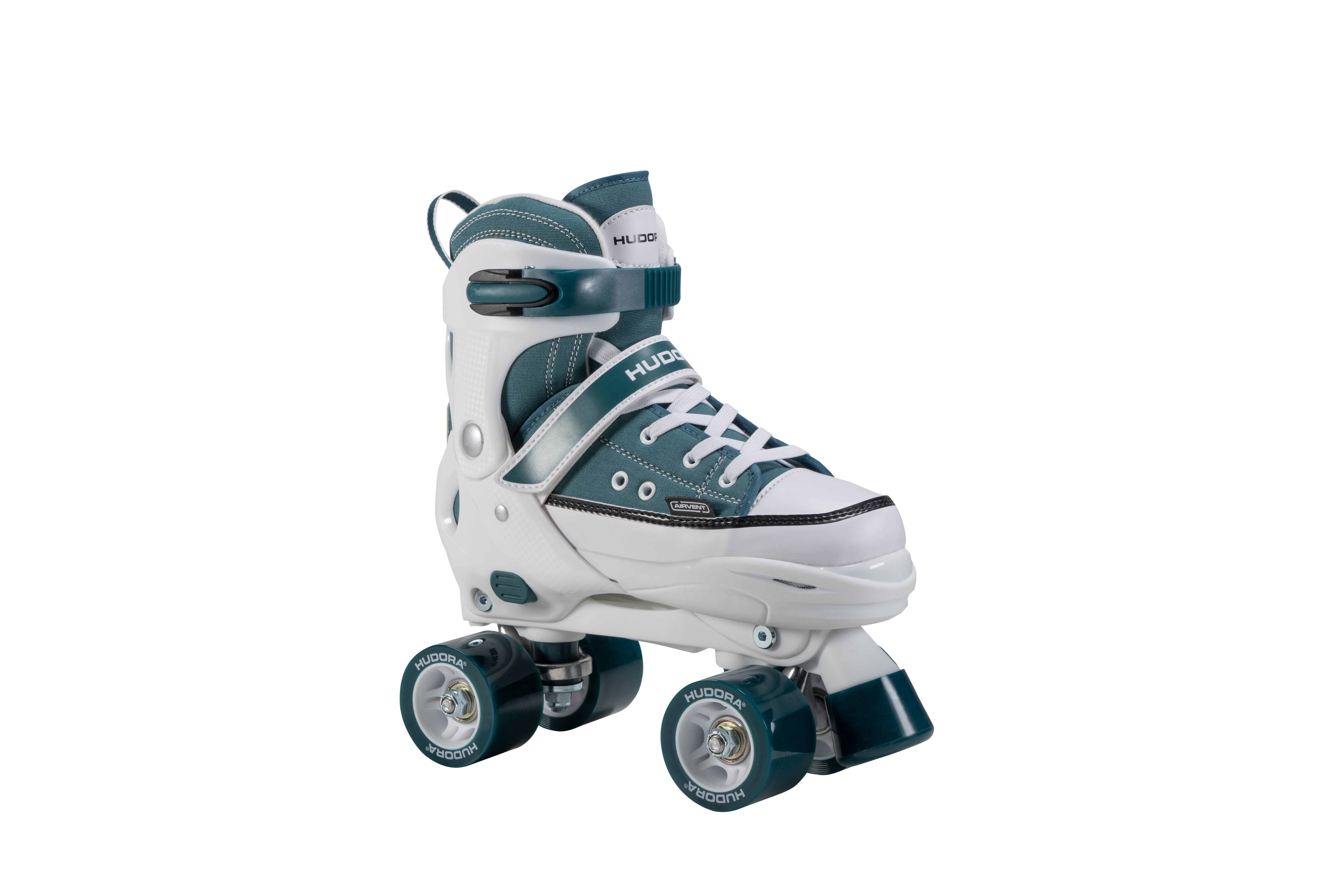 Hudora Ролики Sneaker, Ролики in verschiedene Farben, Gr. 28-39, größenverstellbar, Push-Lock-Schnalle, Ratscheband