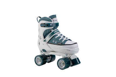 Hudora Rollschuhe Sneaker, Skates in verschiedene Farben, Gr. 28-39, größenverstellbar, Push-Lock-Schnalle, Ratscheband
