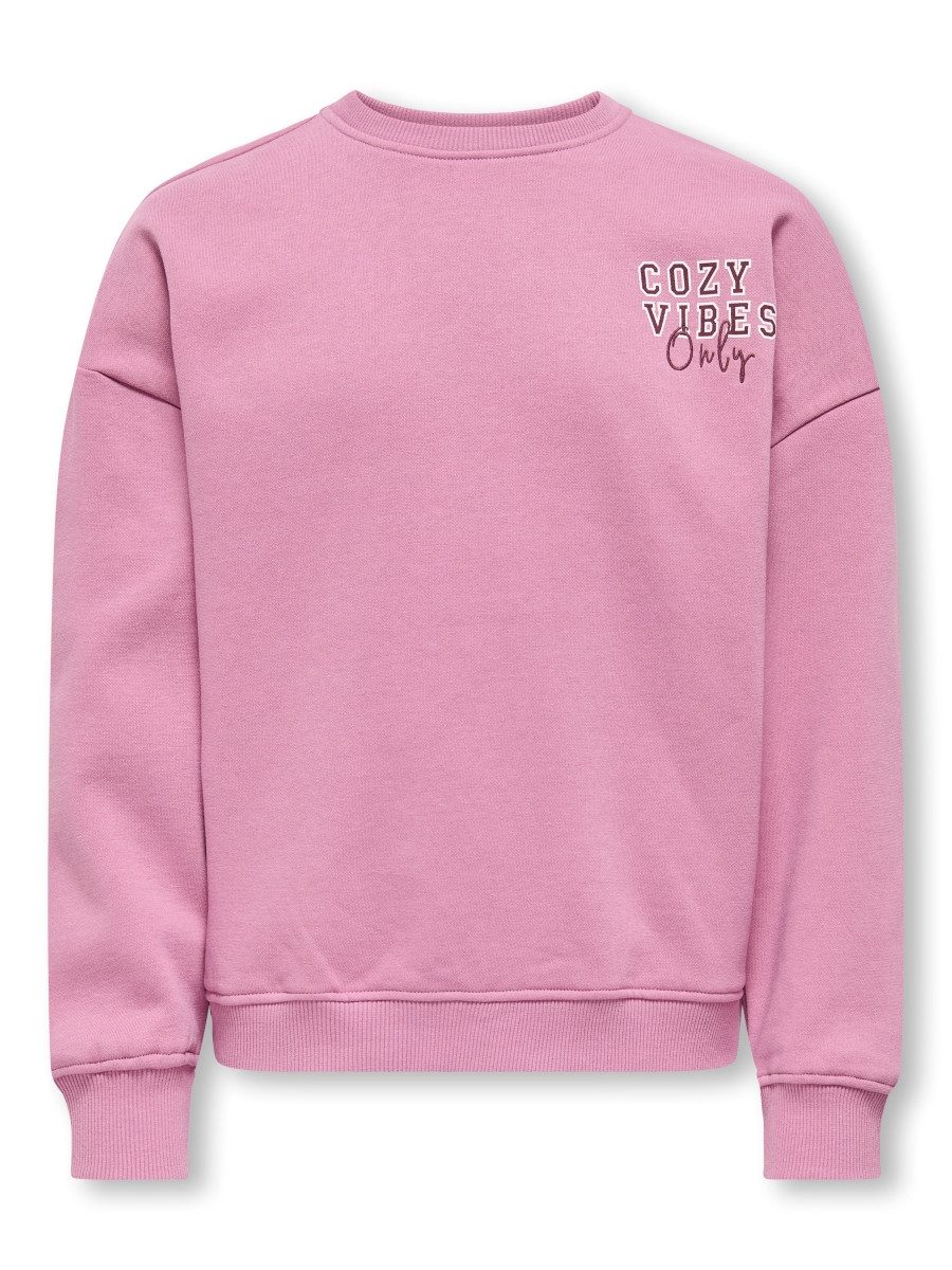 KIDS ONLY Sweatshirt KOGBILA L/S OVZ BEAR (1-tlg) Rückenprint und Stickerei