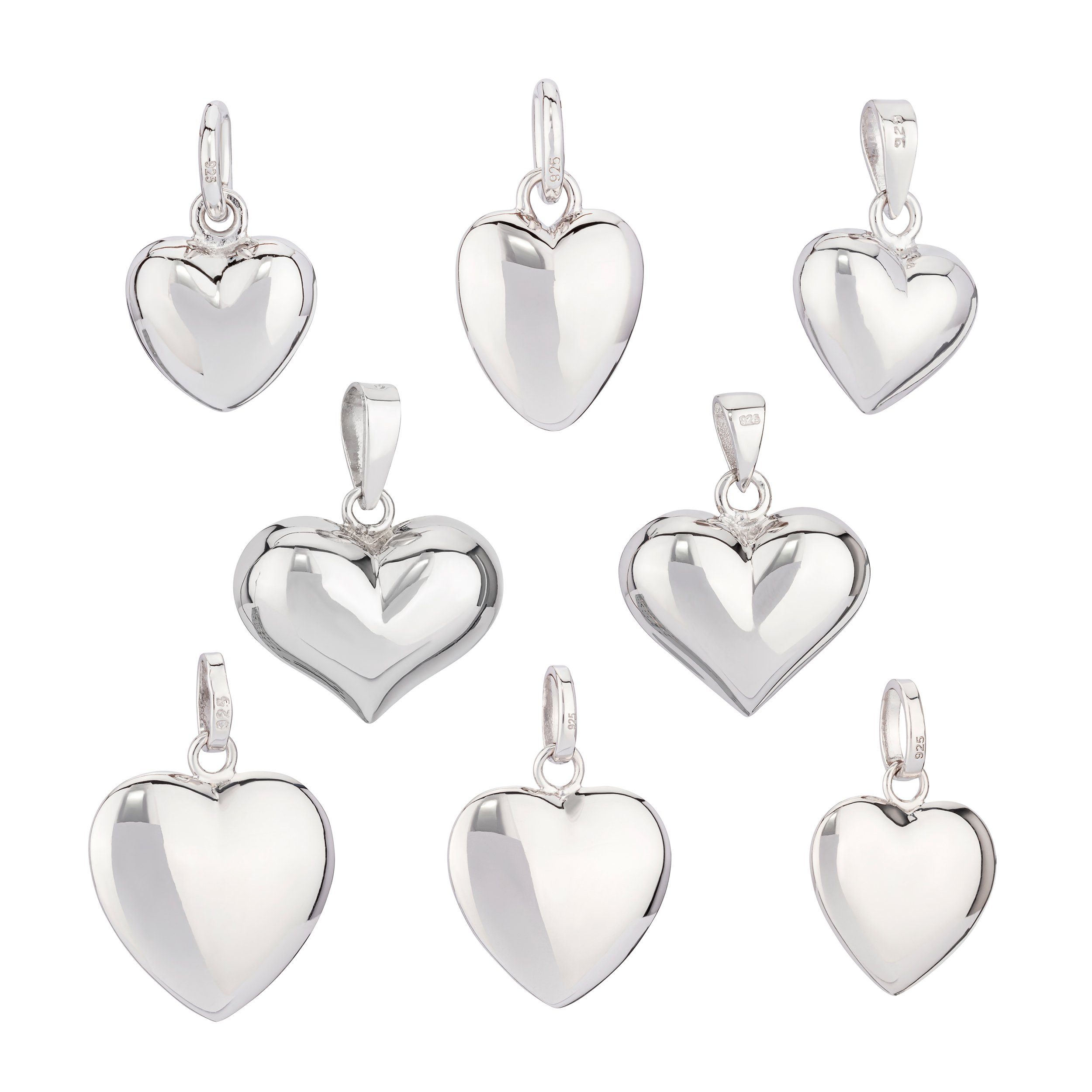 NKlaus Kettenanhänger 12x11mm Herz Kettenanhänger massiv günstig online kaufen