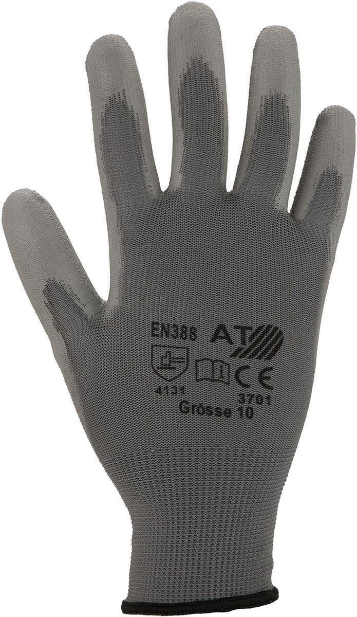 Ulith Arbeitshandschuhe Feinstrick Arbeitshandschuhe PU-Beschichtung Größe 11 Grau Feinstrick mit PU-Beschichtung grau