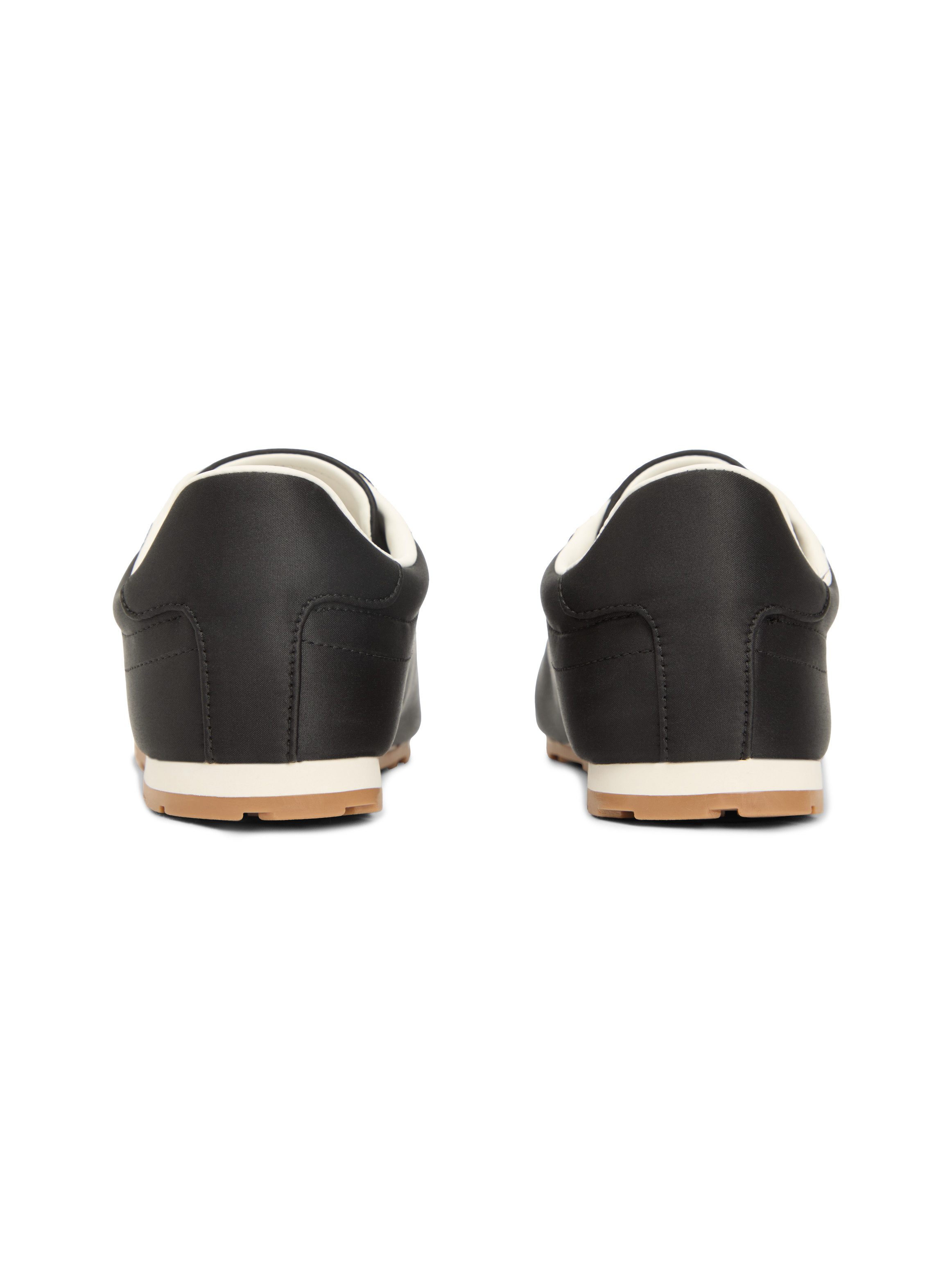 Tommy Hilfiger TH BELLA LOW RUNNER SATIN Sneaker Freizeitschuh, Halbschuh, Schnürer mit seitlichem TH-Logo