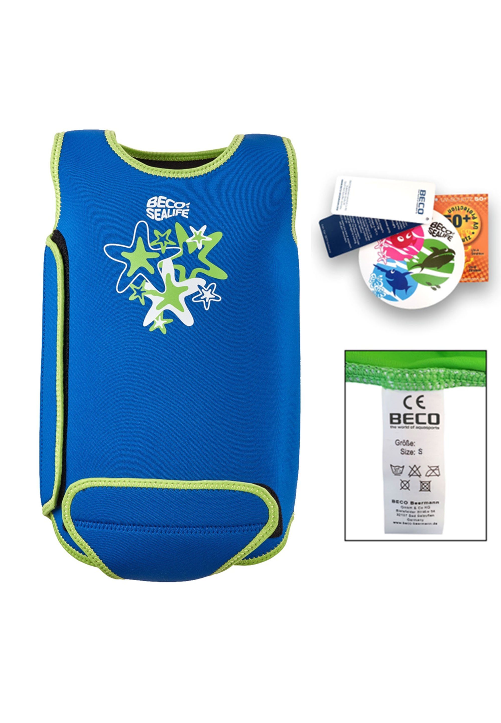 Beco Beermann Schwimmweste BECO SEALIFE Neopren Baby Warmer, schützt Ihr Baby im Wasser und an Land vor Kälte, Wind und Sonne