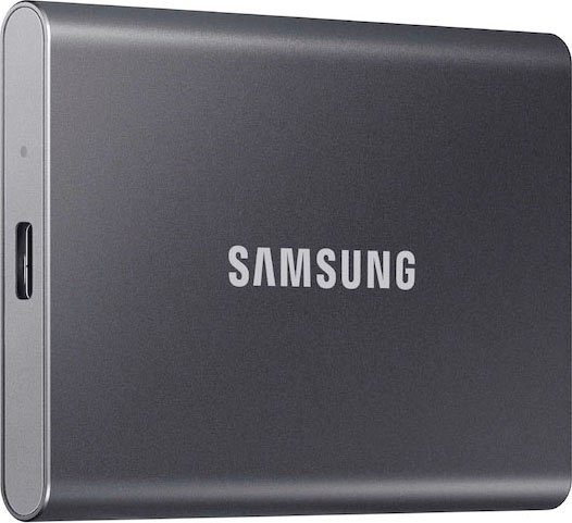 Samsung T7 SSD-Festplatte (1 TB) 3,5" 1050 MB/S Lesegeschwindigkeit, 1000 MB/S Schreibgeschwindigkeit
