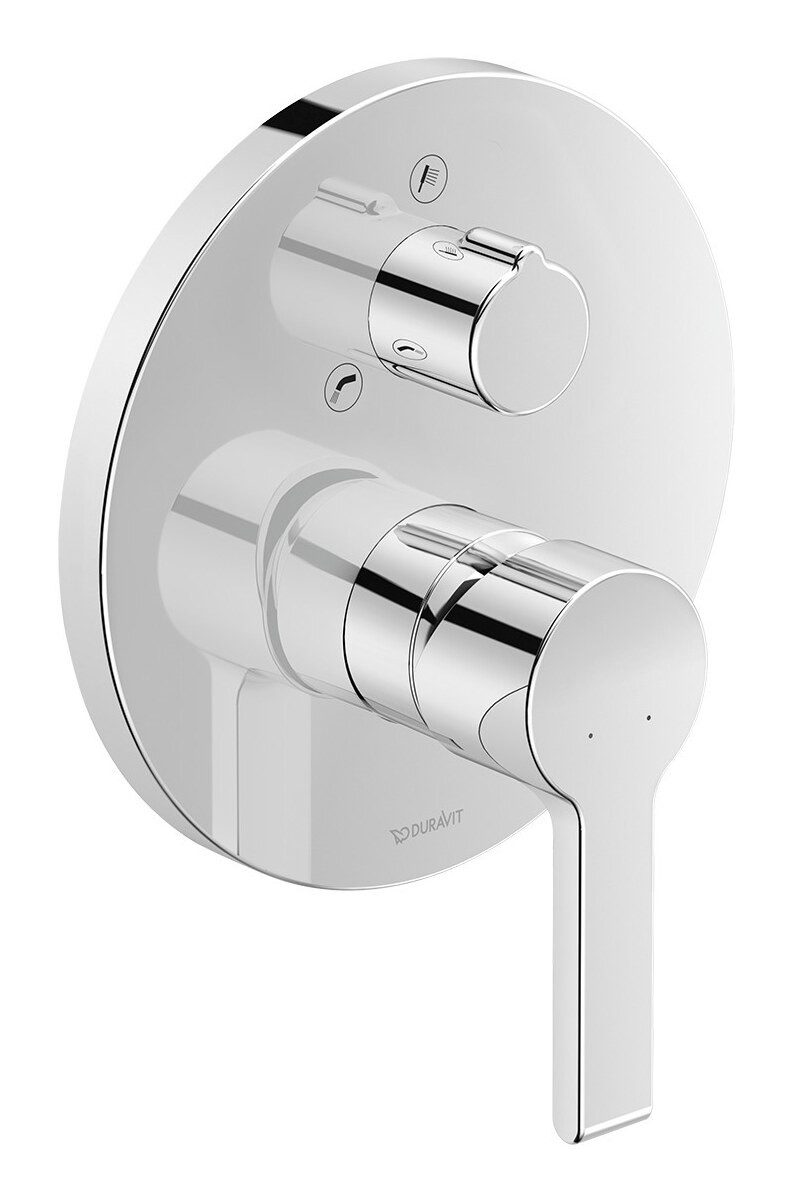 Duravit Wannenarmatur B.2 Serie Einhebel-Wannenmischer Unterputz - Chrom Hochglanz