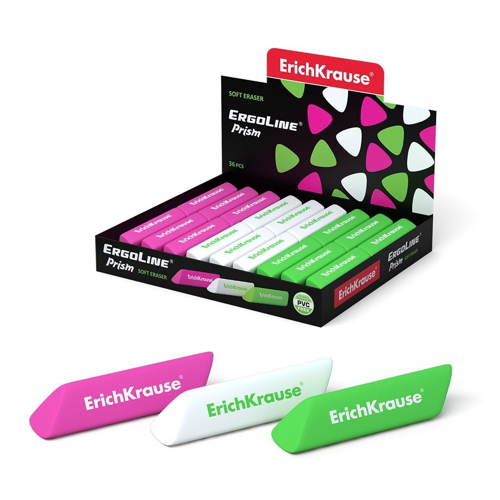 Pentel Radiergummi-Box – 36 Stück, Hi-Polymer, Minimaler Schmutz, Weiß