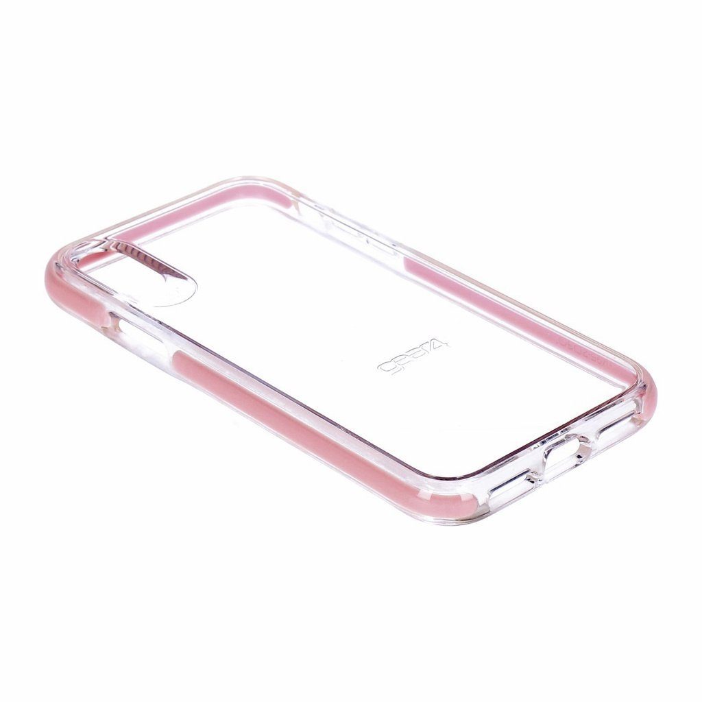 Gear4 Handyhülle Piccadilly Klarsichthülle mit verbessertemStoßschutz robustes Design für Apple iPhone X