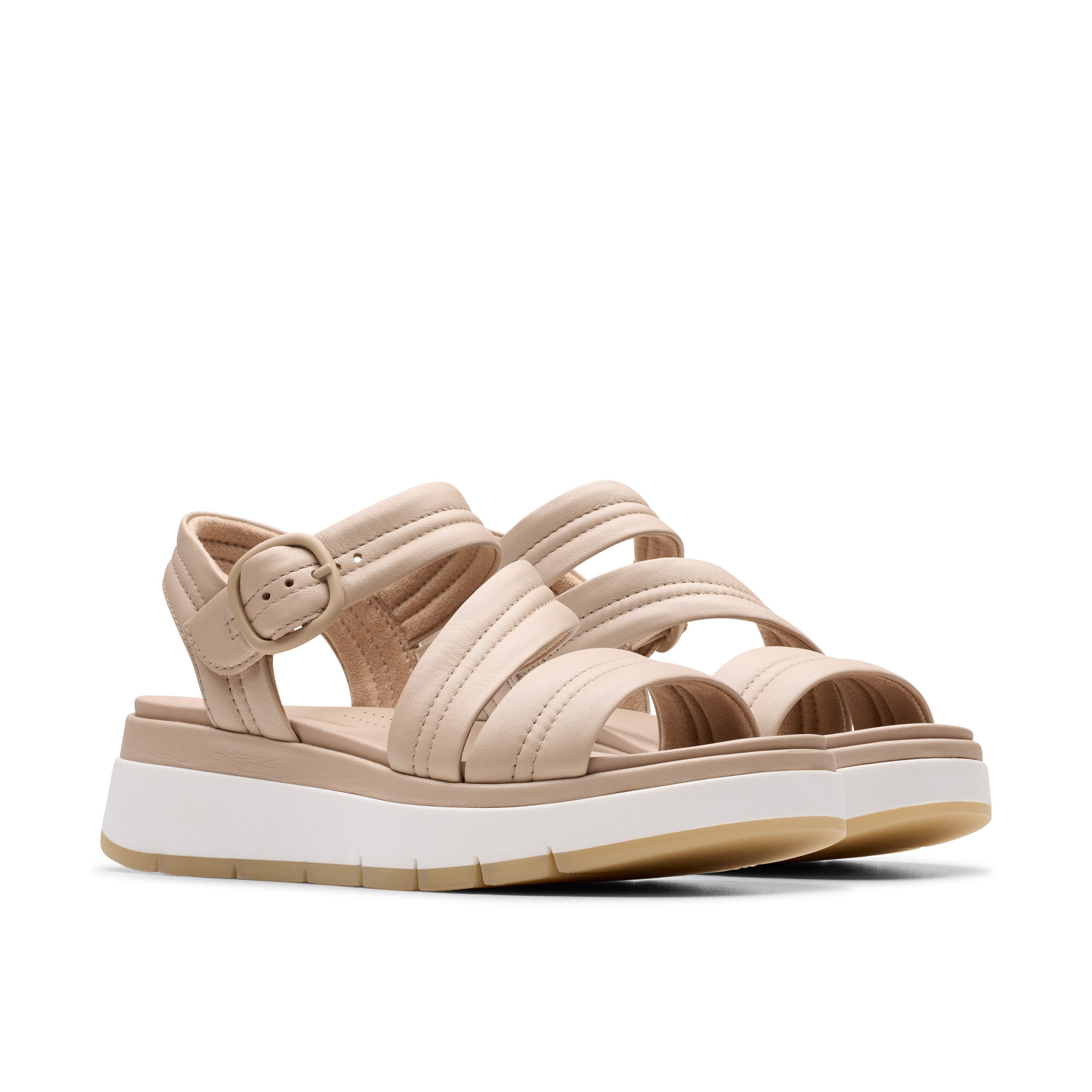 Clarks Tuscan Strap Sandale, Sandalette, Flats, Sommerschuh mit Plateausohl günstig online kaufen