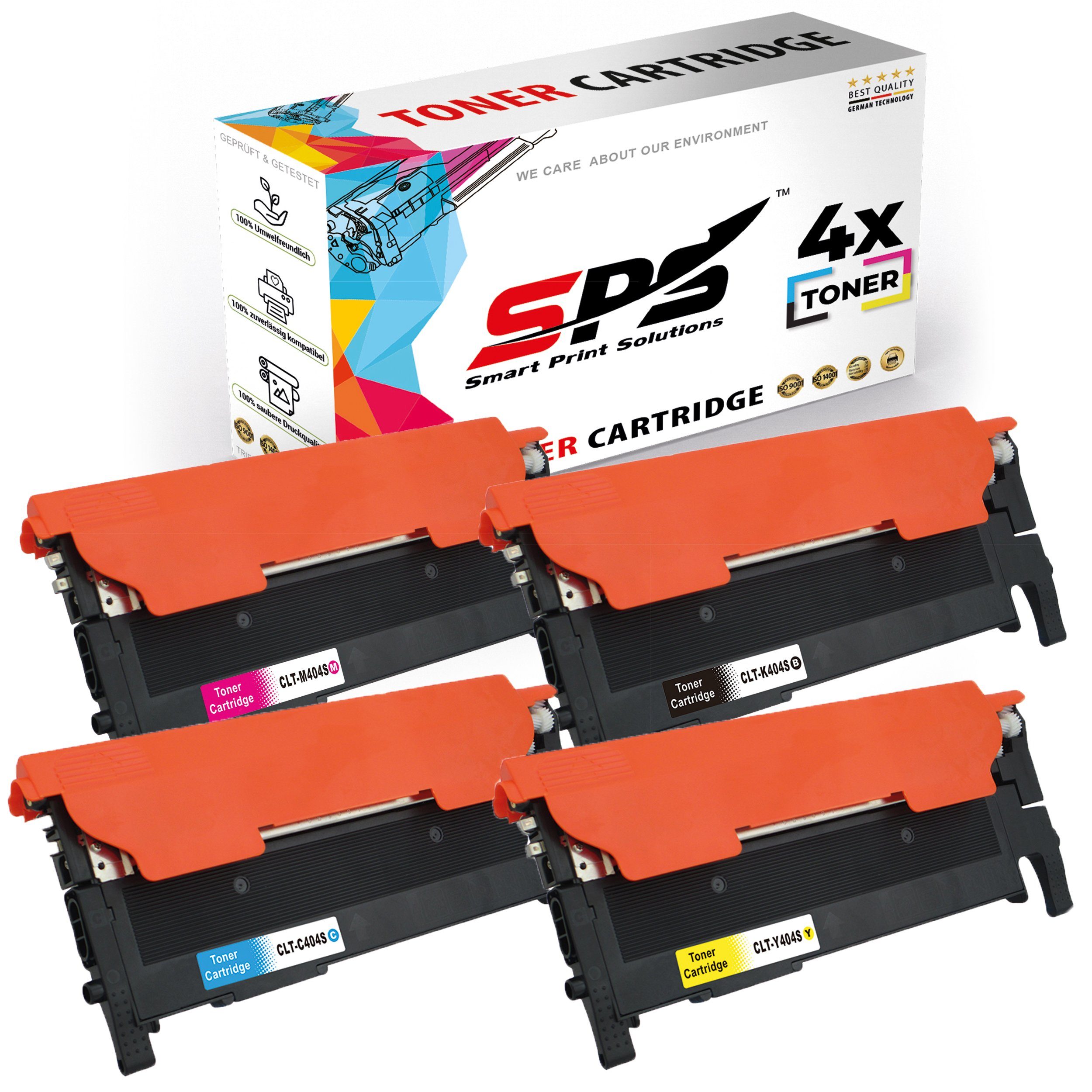 Xpress Tonerkartusche für SPS Pack) Kompatibel (4er C480W Samsung CLT-C404, C404S