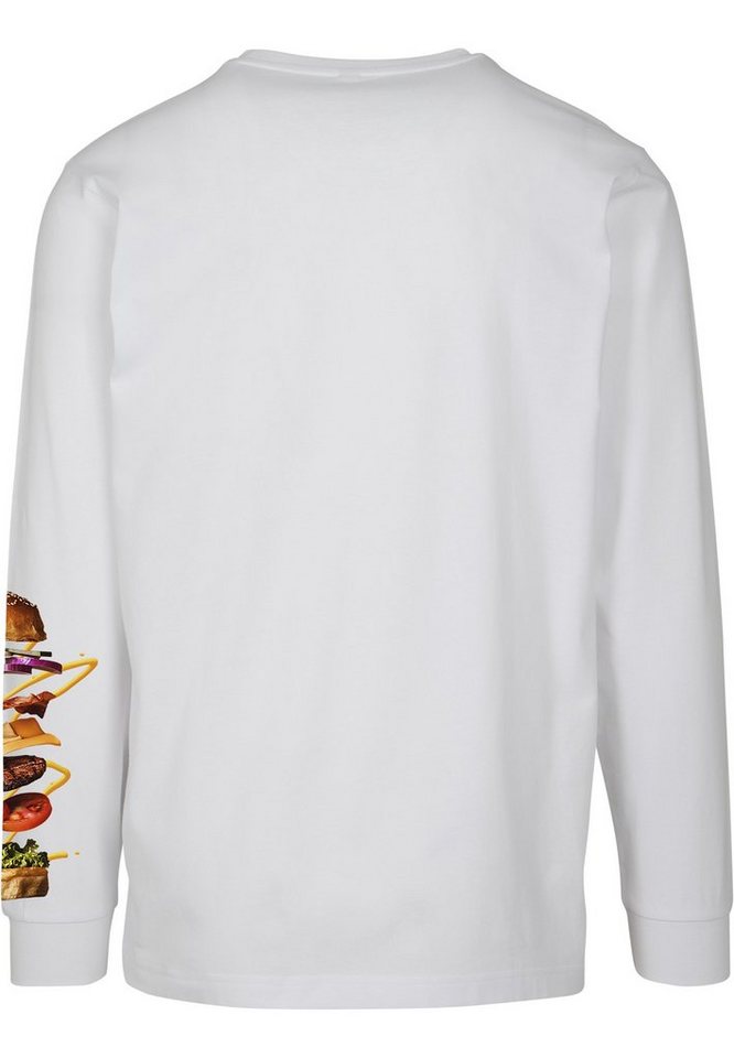 MisterTee T-Shirt Herren Burger Longsleeve (1-tlg)