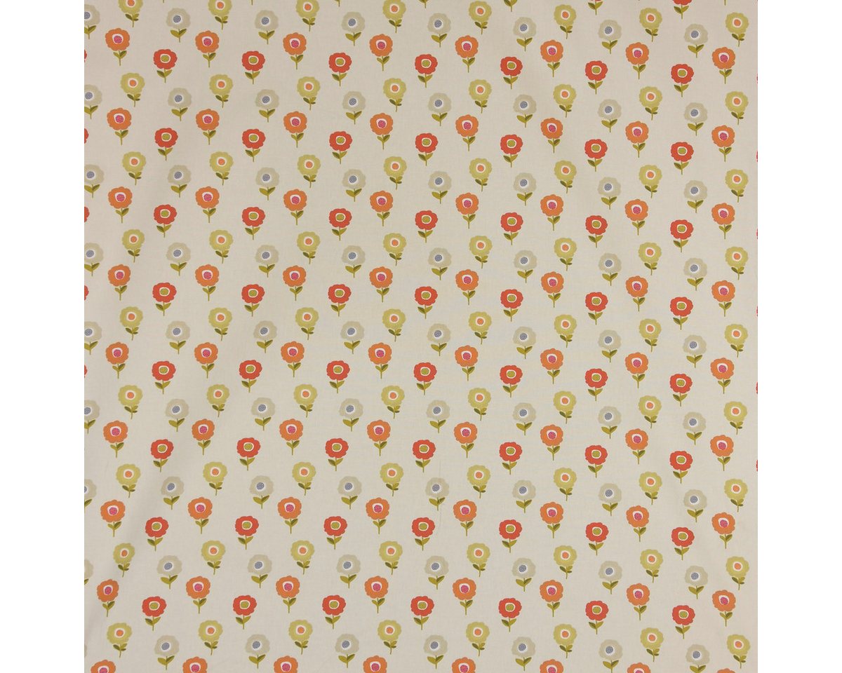Thumbnail - Stoff Fryetts Englischer Dekostoff Baumwollstoff Blumen beige orange 138cm