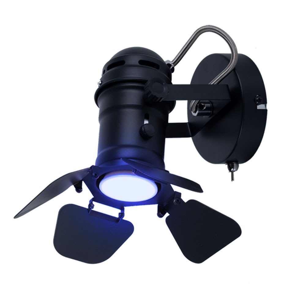 GLOBO LIGHTING LED Wandleuchte, Leuchtmittel inklusive, Warmweiß, Wand Leuchte Dielen Lampe Klappen Spot verstellbar