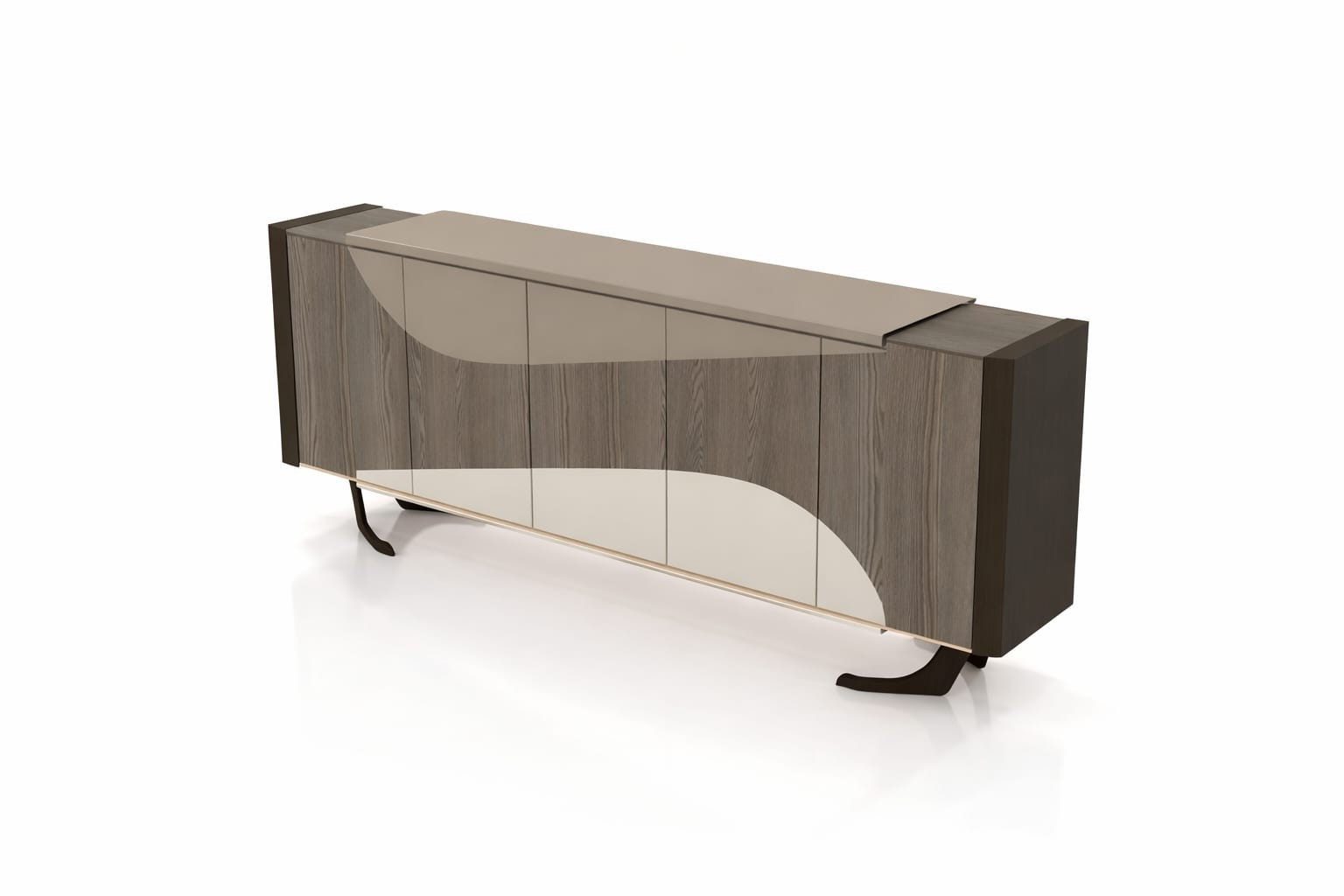 Xlmoebel Sideboard Beige modernes Sideboard für Wohnzimmer und Arbeitszimmer, Made in Europa