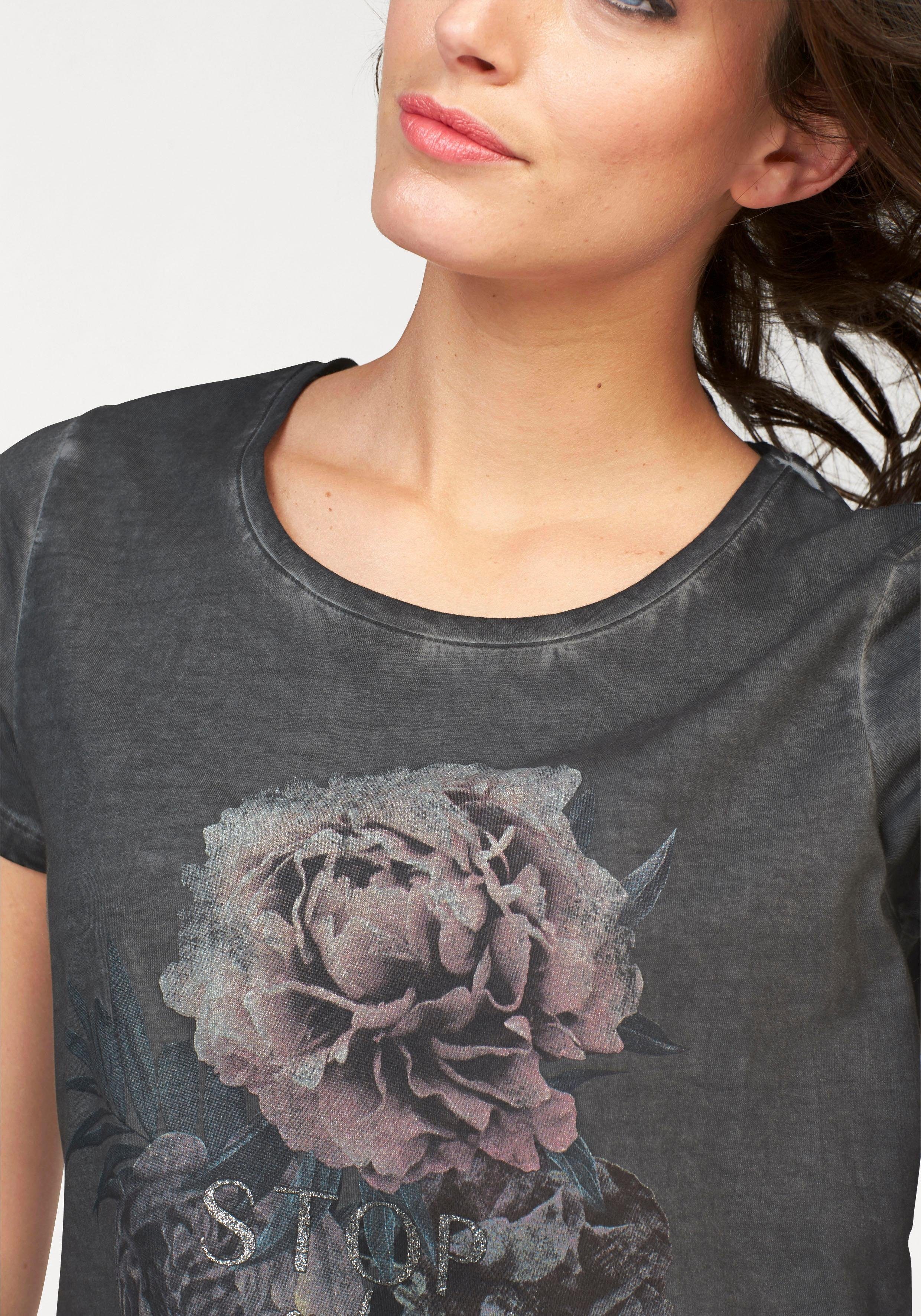 Aniston CASUAL T-Shirt mit Oil dyed-Waschung