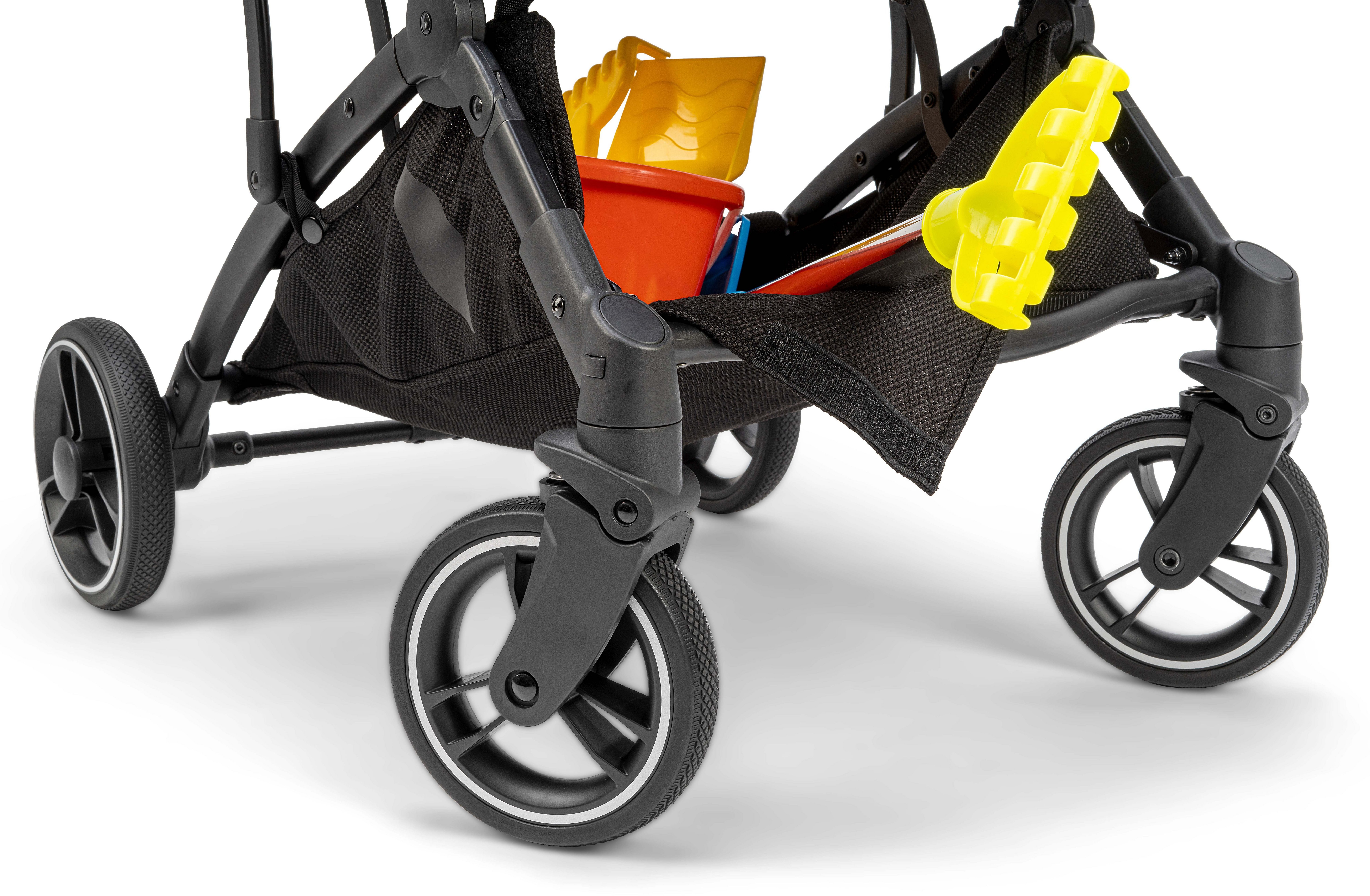 Osann Kinder-Buggy Boogy, Sportkinderwagen von Indigo inkl. Babyschalen-Adapter kg Zubehör 0 und - 22