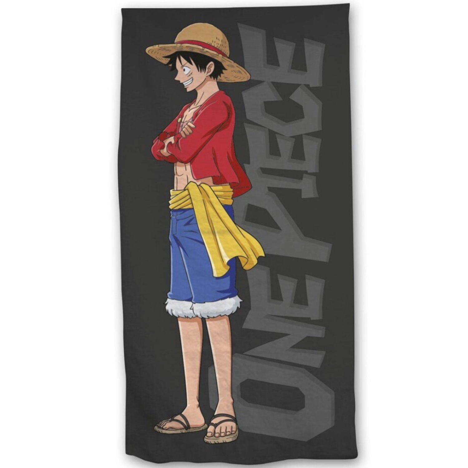 One Piece Anime Strandtuch One Piece Monkey D Ruffy Mikrofaser Strandtuch Handtuch Badetuch
