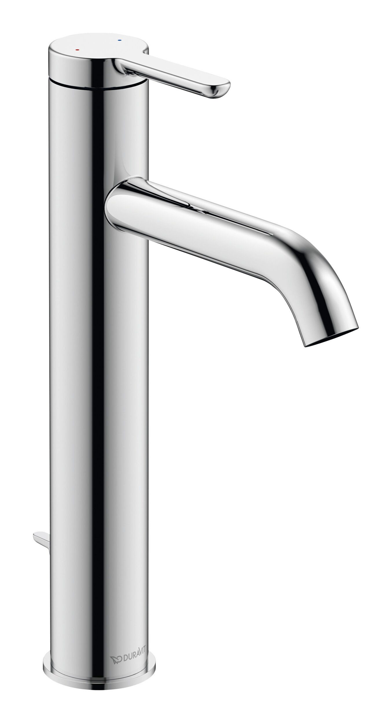 Duravit Waschtischarmatur C.1 Serie Ausladung 136 mm mit Zugstangen-Ablaufgarnitur