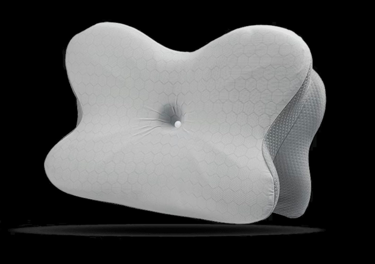 UE Stock Kissenbezug Thermo Kissenbezug Ersatzbezug für Derila Ergo Nackenkissen 54×36×12cm, um Ihre ideale Schlaftemperatur zu halten