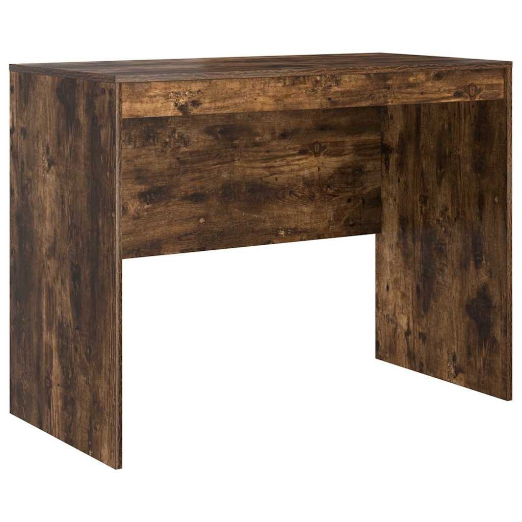 vidaXL Schreibtisch Schreibtisch Geräucherte Eiche 100 x 50 x 76 cm (1-St)